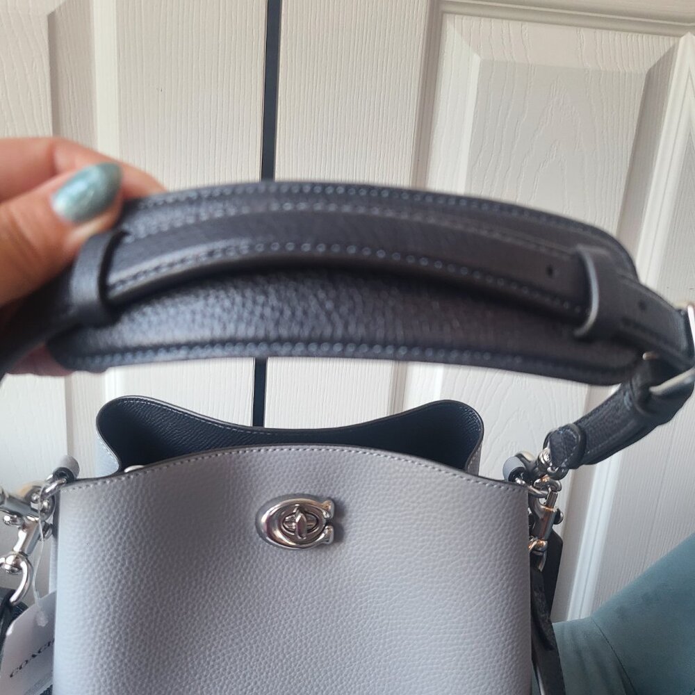 COACH Willow Bucket Bag In Color block Leather with matching wallet - Picture 13 of 14